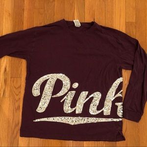 VS pink love sleeve jersey